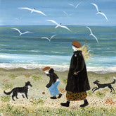 On A Windy Beach